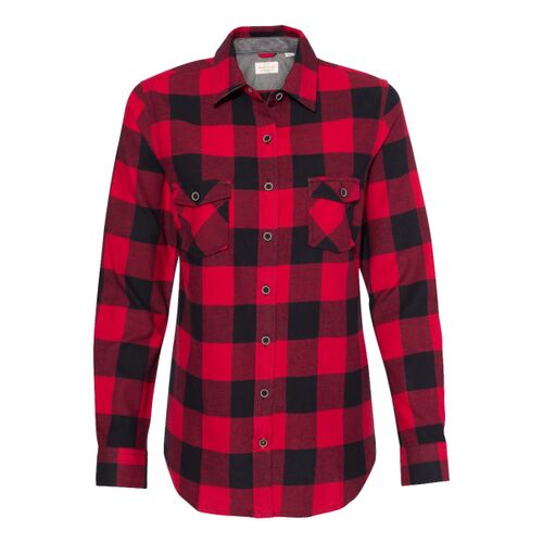 Women's Vintage Brushed Flannel Shirt Thumbnail
